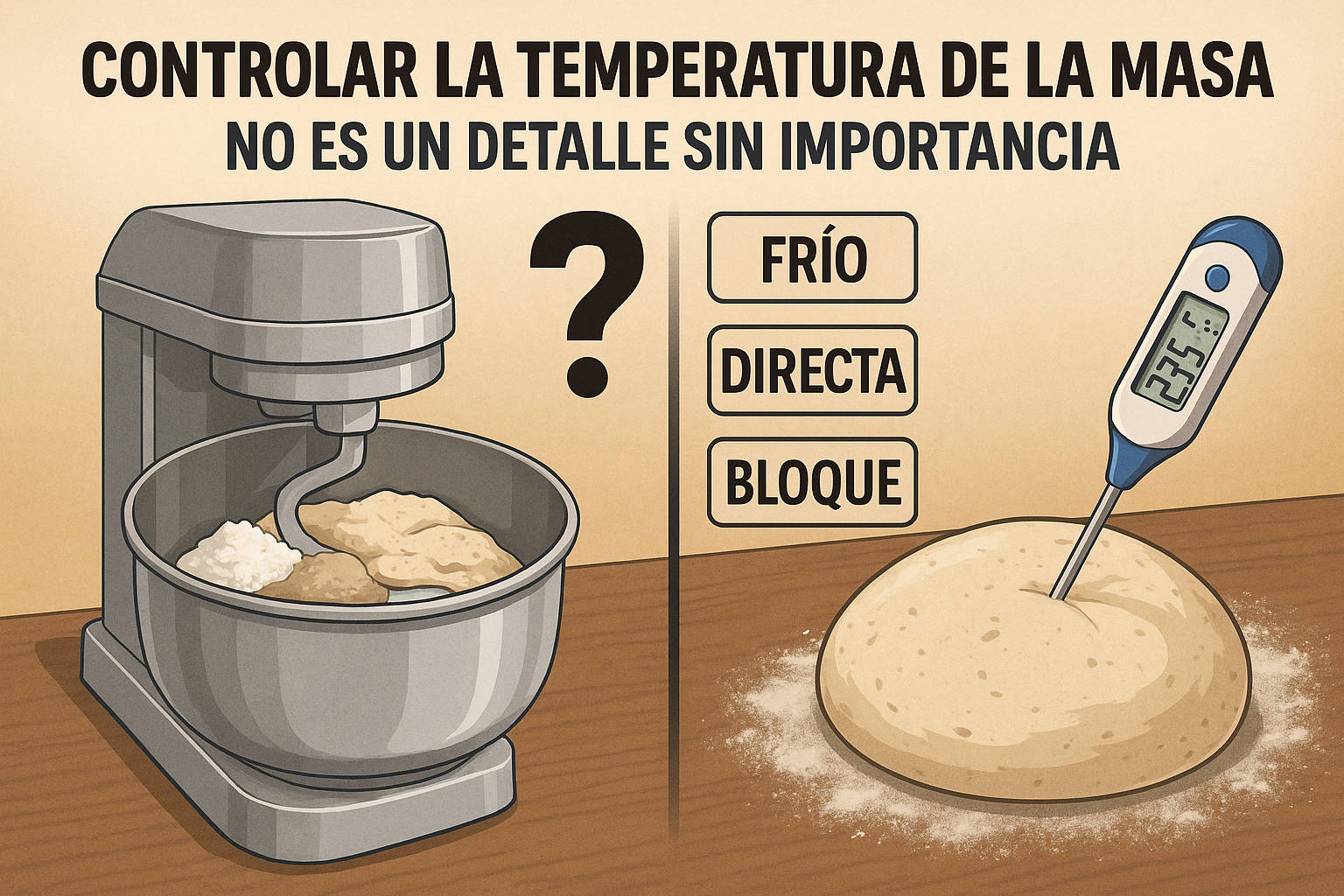 Temperatura de la masa: el punto de partida que lo condiciona todo. “Cuándo y por qué” Desciframos el enig ma