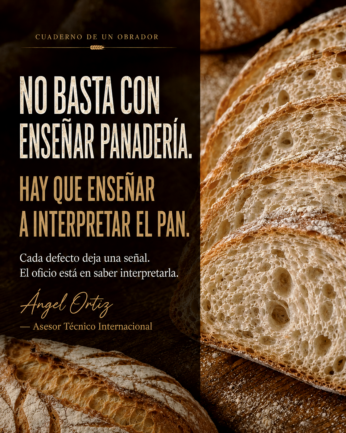 NO BASTA CON ENSEÑAR PANADERÍA… NO BASTA CON ENSEÑAR PANADERÍA…